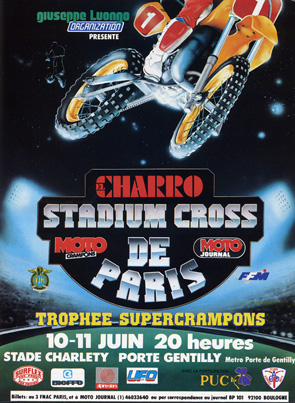 L'affiche de ce supercross de Charletty 1987