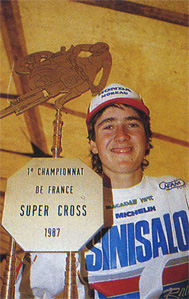Jean-Michel Bayle champion de France Supercross 250 année 1987