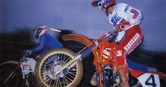 Jean-Michel Bayle lors du supercross de Mérignac