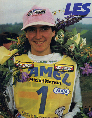 Un portrait de Jean-Michel pris lors de ce supercross de Rouret
