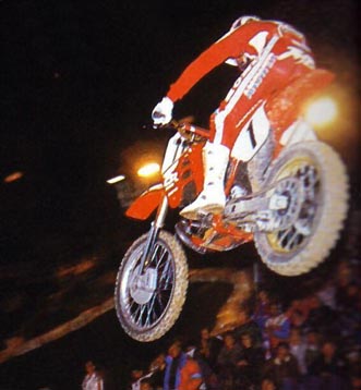 Jean-Michel Bayle lors de ce supercross de Brive