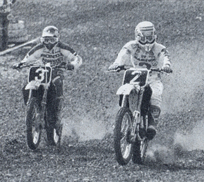 Jean-Michel Bayle et Dave Strijbos au départ du grand-prix France