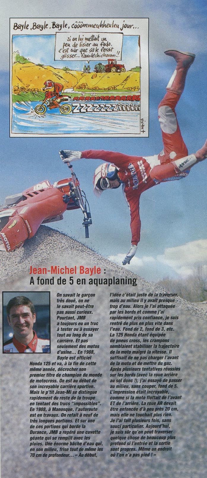 JMB nous raconte une expérience d'aquaplanning qu'il a faite avec sa CR de 1988