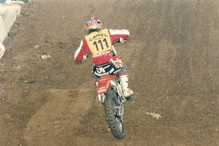 Jean-Michel Bayle lors de ce supercross de Bercy 1989