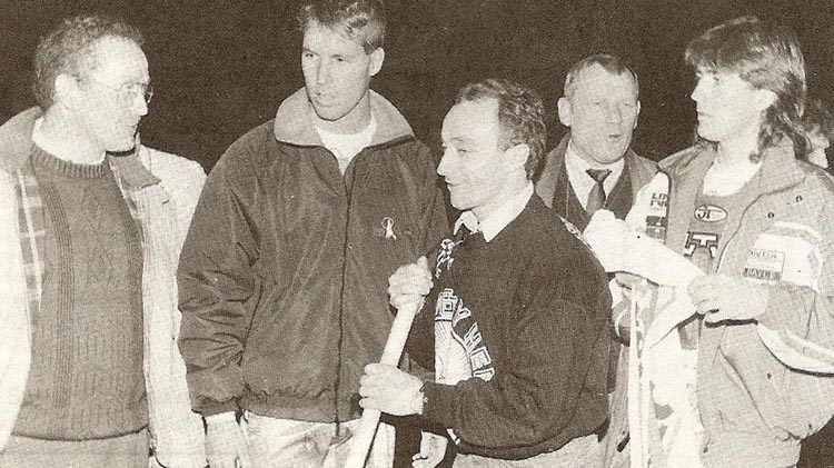 Jean-Michel Bayle, Ricky Johnson, Eric Geboers avec Arno Bosch et Réné Brunnel