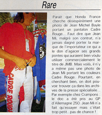 Jean-Michel Bayle avec une tenue cadre rouge