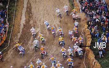 Le départ du Grand-Prix de Tchécoslovaquie en plusieurs photos