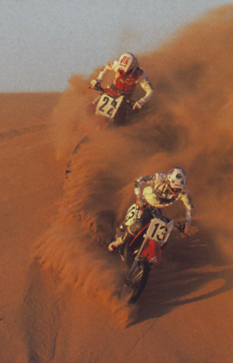 Ricky Johnson et JMB en free ride à Glamis