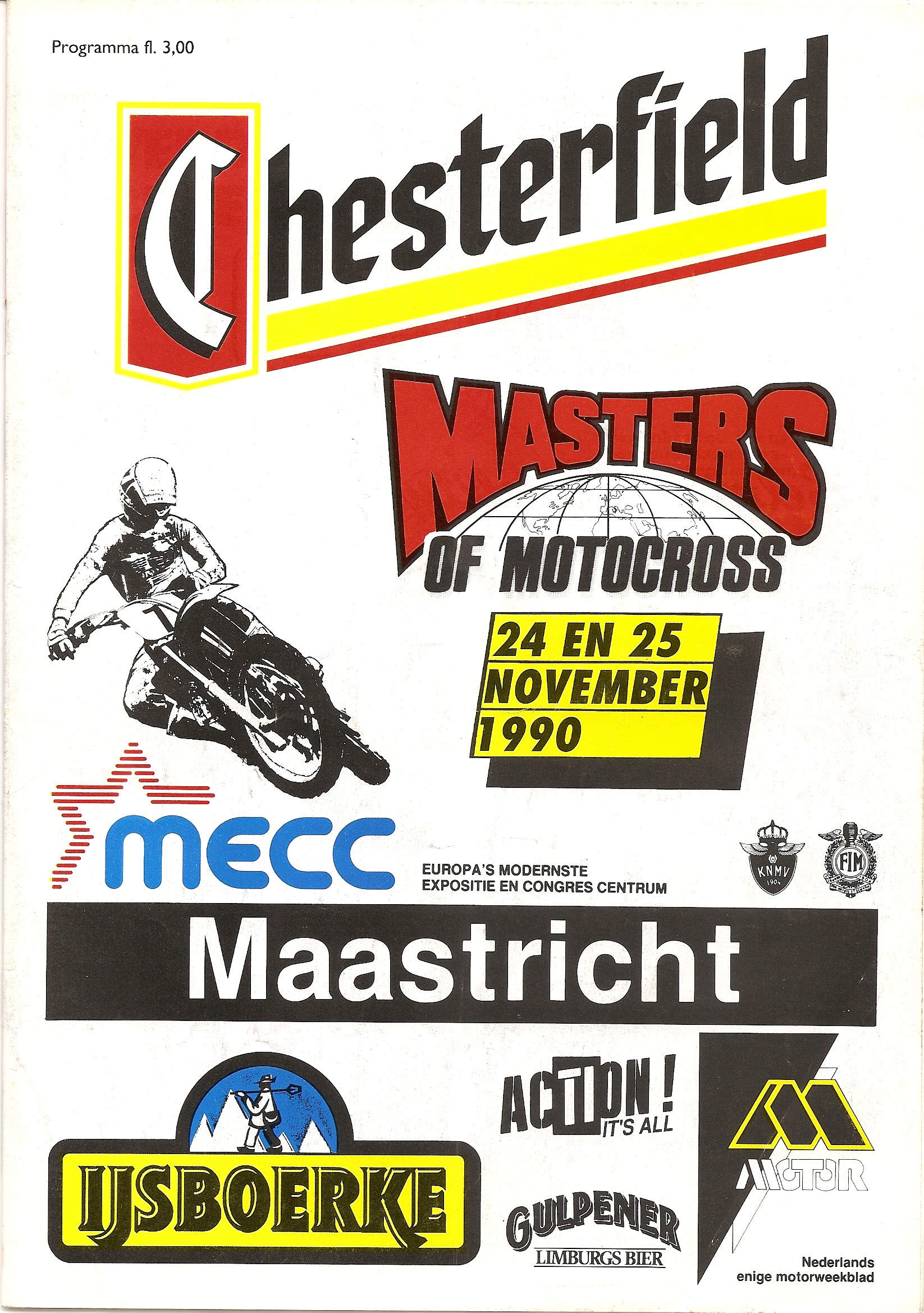 La couverture du programme du SX de Maastricht