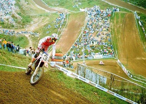 Jean-michel Bayle lors de cette épreuve de Maggiora 1990