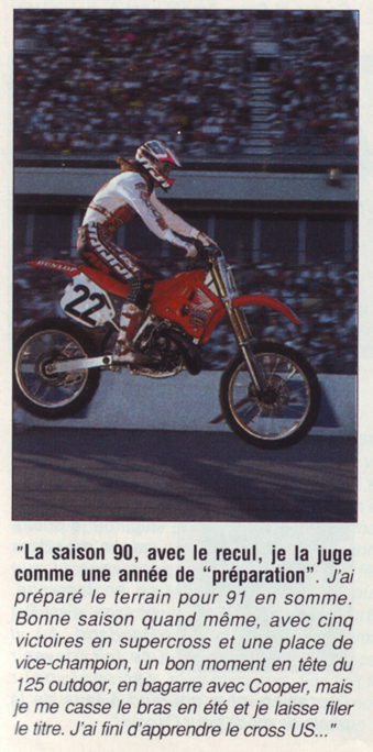 Jean-Michel donne son opinion sur sa saison 1990