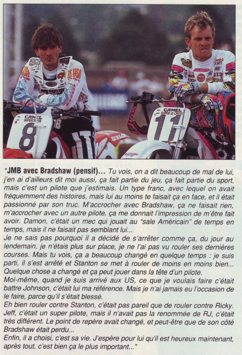 JMB donne son avis sur les relations qu'il a eu avec Damon Bradshaw