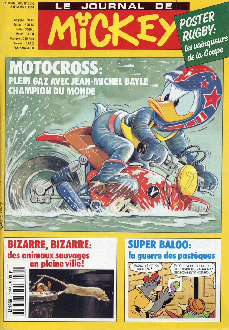La couverture du journal de Mickey du 8 Novembre 1991, cliquez pour l'agrandir