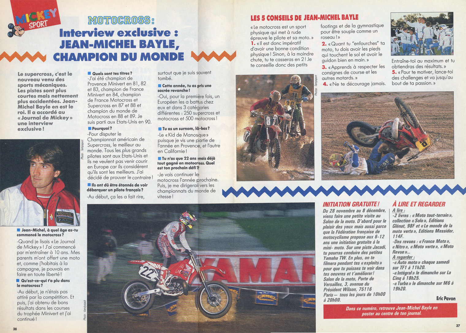 L'interview de JMB pour le journal de Mickey, cliquez pour l'agrandir