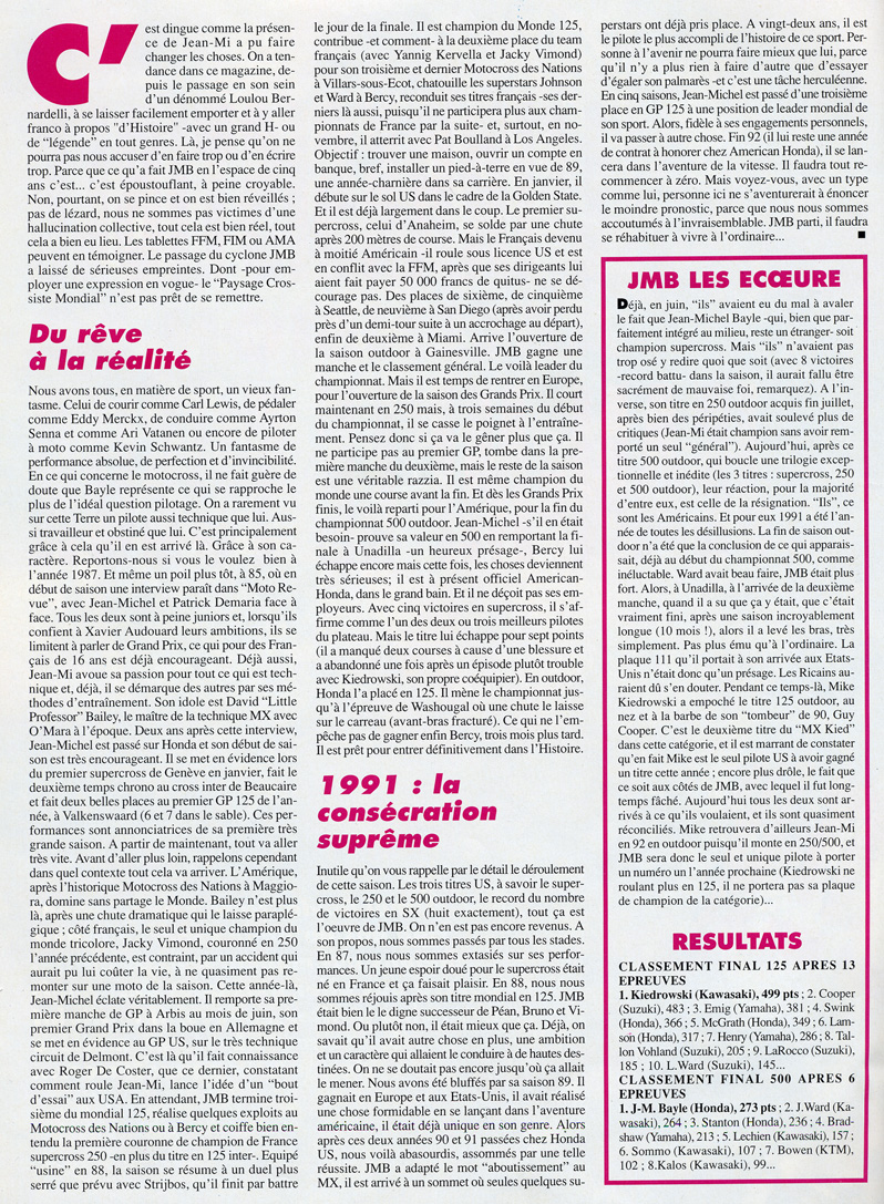 Le résumé de la carrière de JMB par Ch. Batteux partie 2