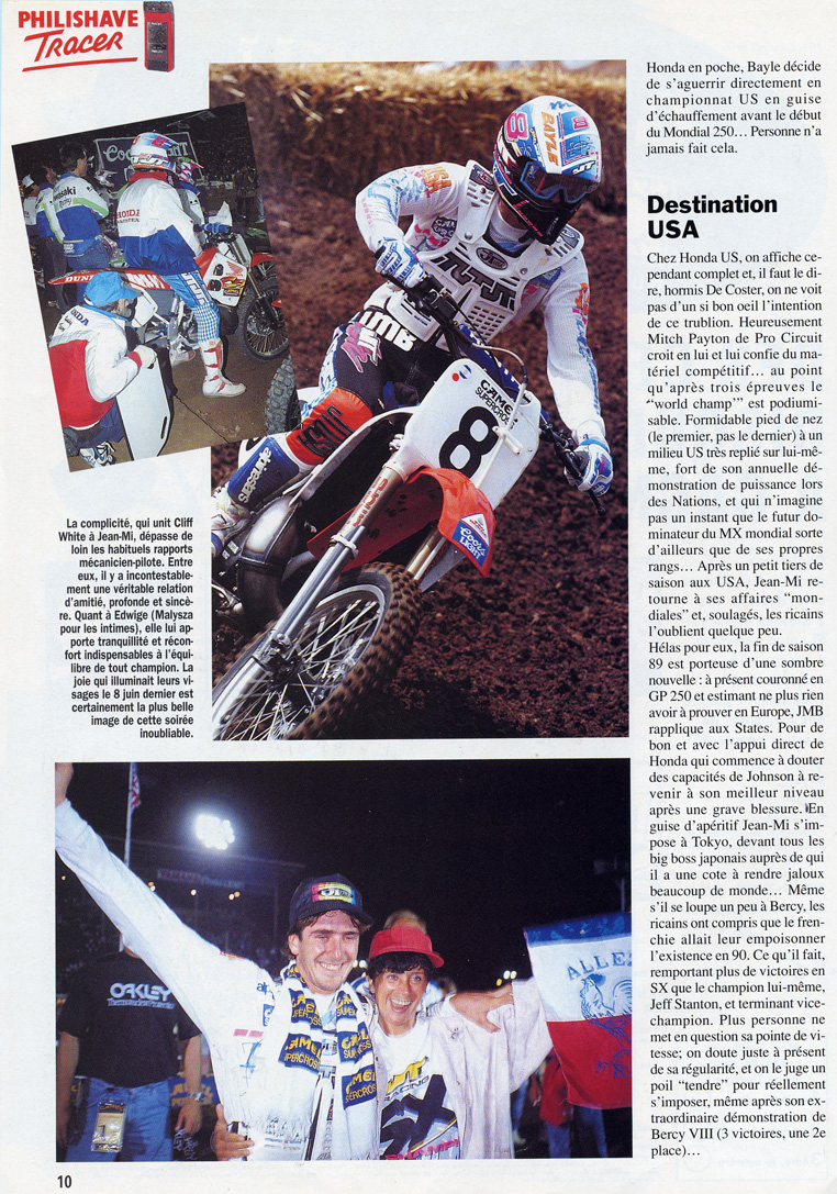 La septième page du sujet sur Jean-Michel Bayle dans le magazine spécial JMB de Moto Verte