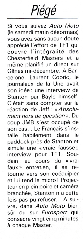 JMB piège Stanton pour obtenir une interview de Stanton