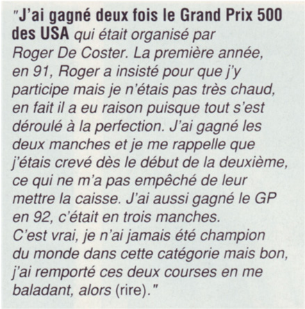 Jean-Michel nous donne son avis sur ce grand prix des USA 500.