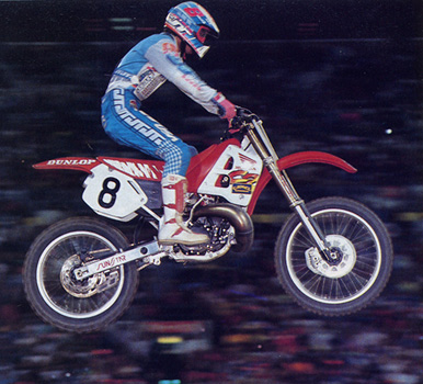 Jean-Michel Bayle lors de cette épreuve d'Anaheim