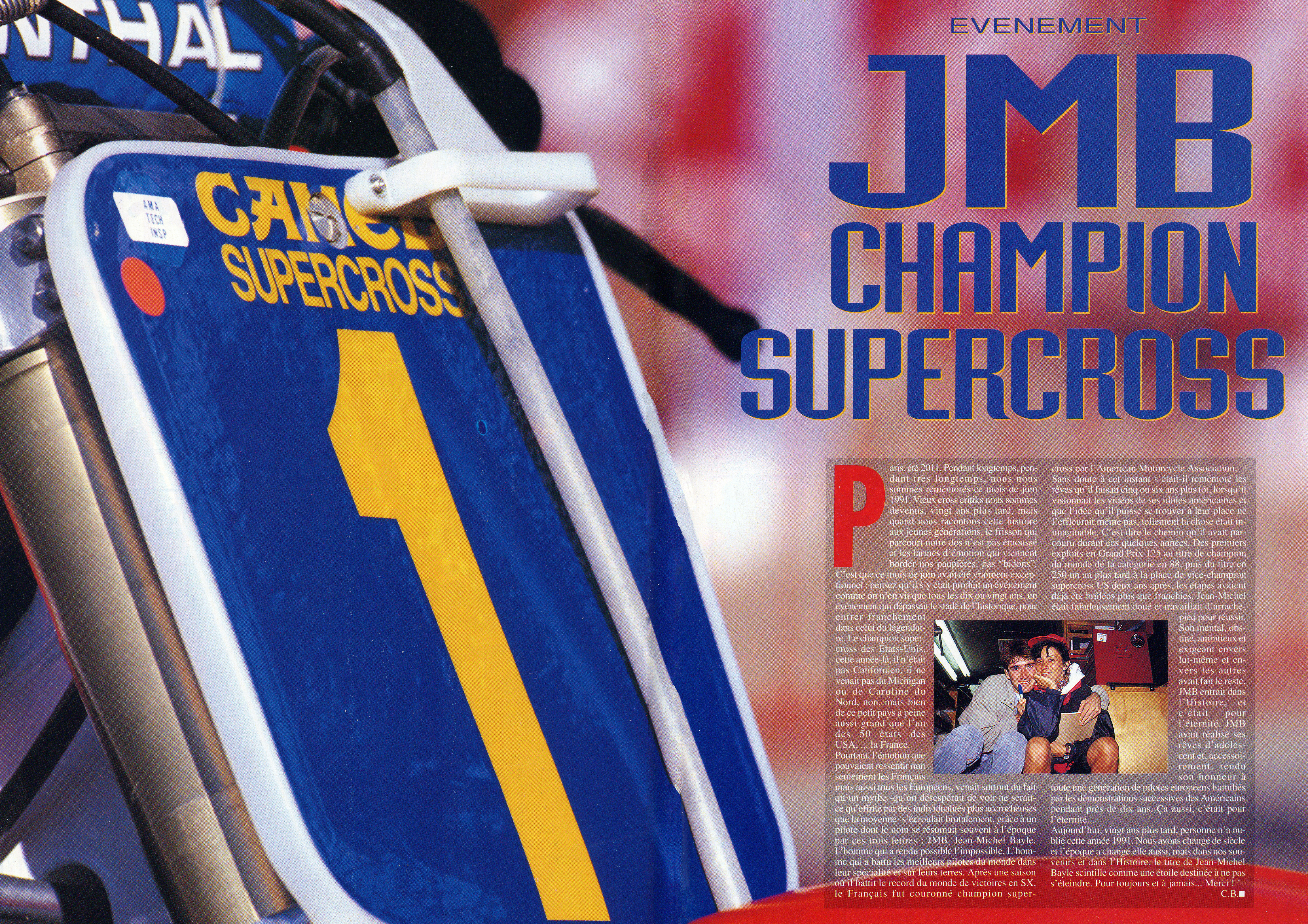 Jean-Michel Bayle : champion des Etats-Unis de Supercross