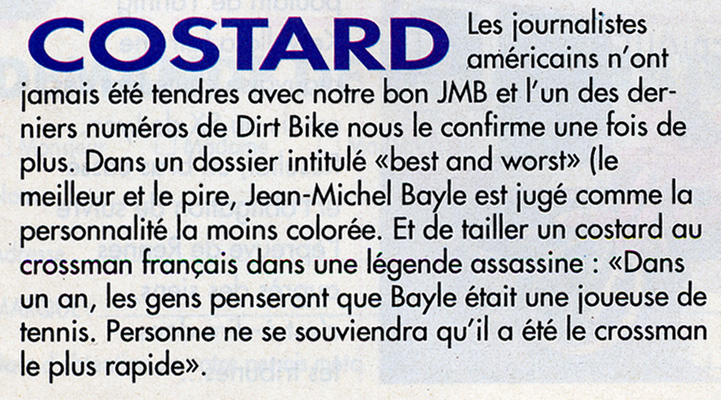 Une citation trouvée dans Dirt Bike sur JMB