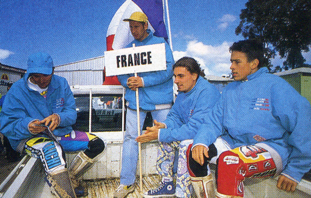 L'équipe de France coaché par Jacky Vimond lors de ce Motocross des Nations