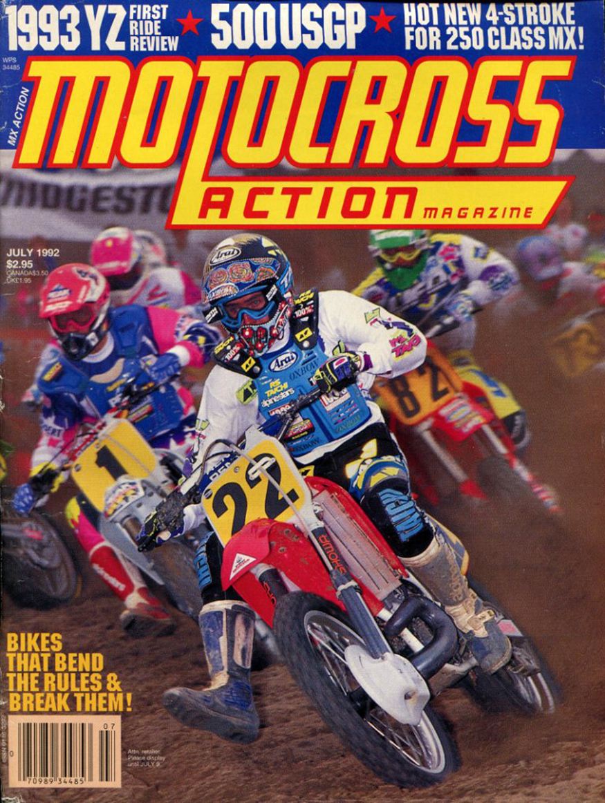 JMB fait la couverture de Motocross Action du mois de Juillet.