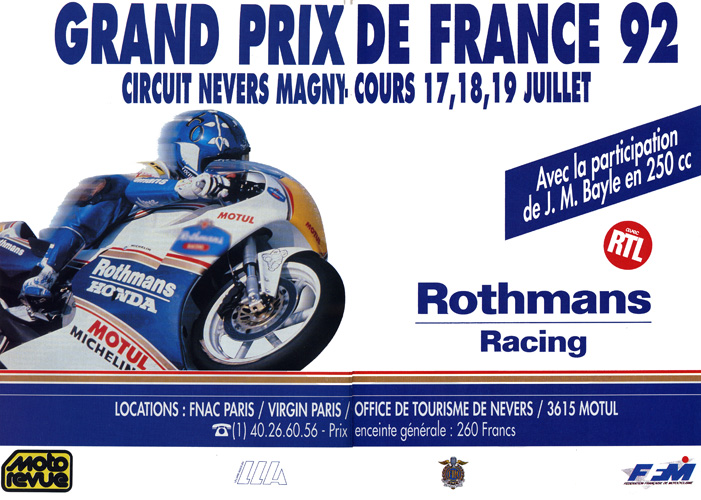La publicité pour le Grand Prix de France