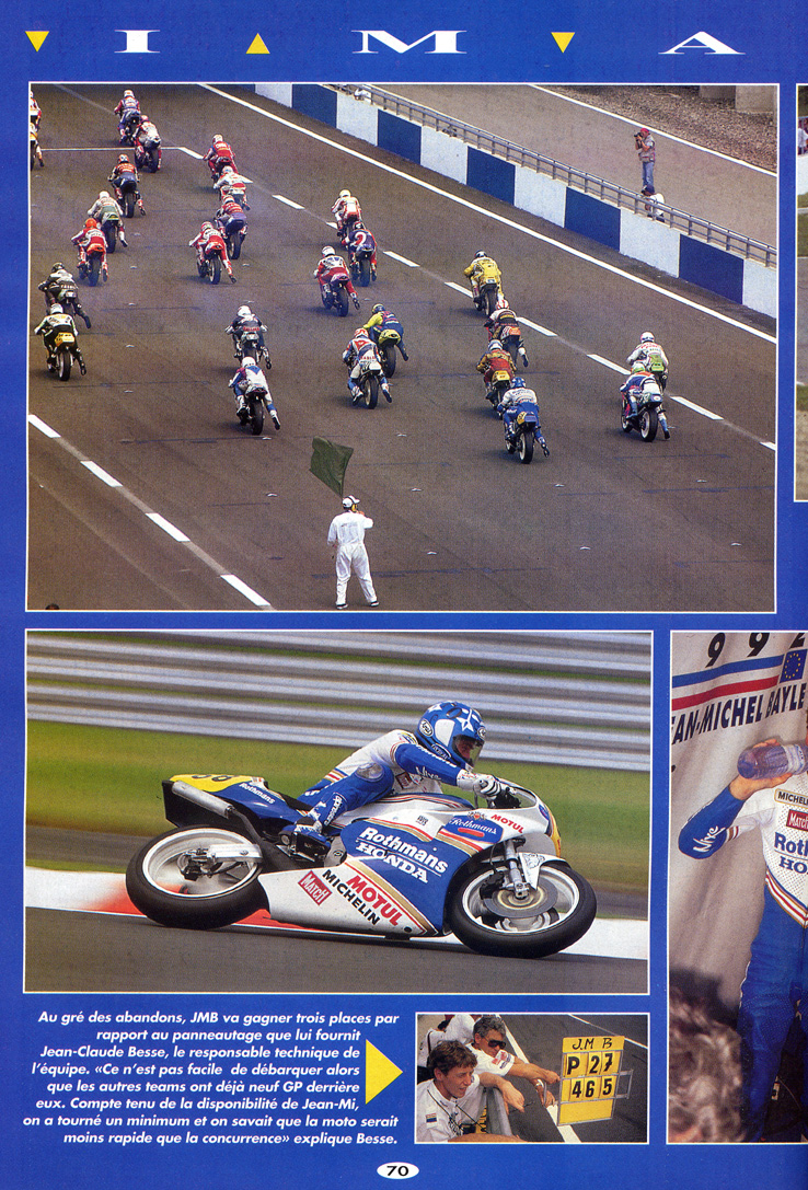 La troisième page du reportage de Moto Crampons sur le GP de France de Vitesse de JMB