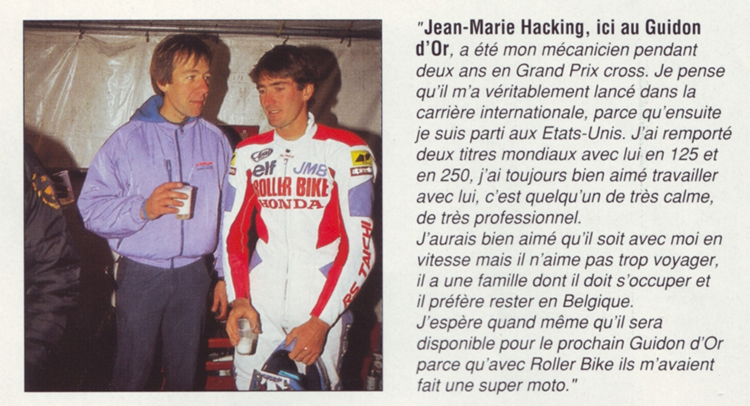 Jean-Michel Bayle en compagnie de Jean-Marie Hacking