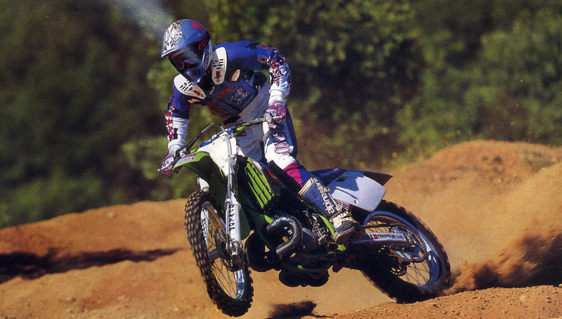 Jean-Michel sur la Kawasaki 250 modèle 1994