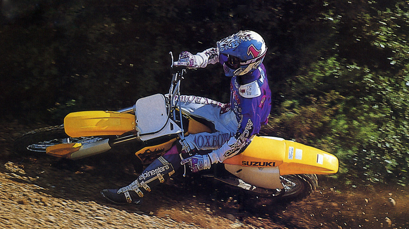 Jean-Michel sur la Suzuki RM 250 modèle 1994