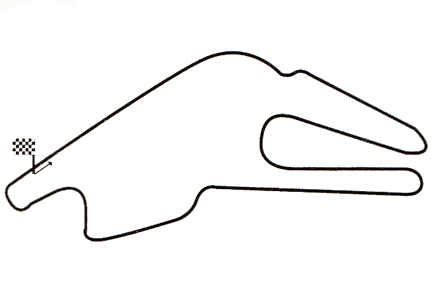 Le tracé du circuit Bugatti.