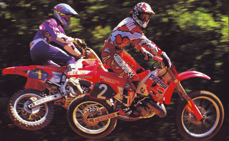 JMB et Yves Demaria les deux leaders d'Oxbow dans le monde du MX