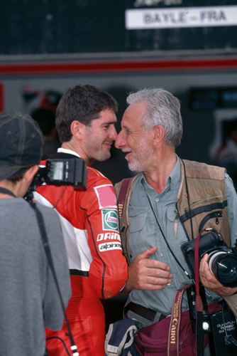 Jean-Michel Bayle en compagnie du photographe Stan Perec