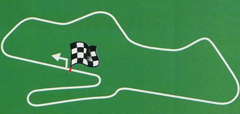 Le tracé du circuit de Donington