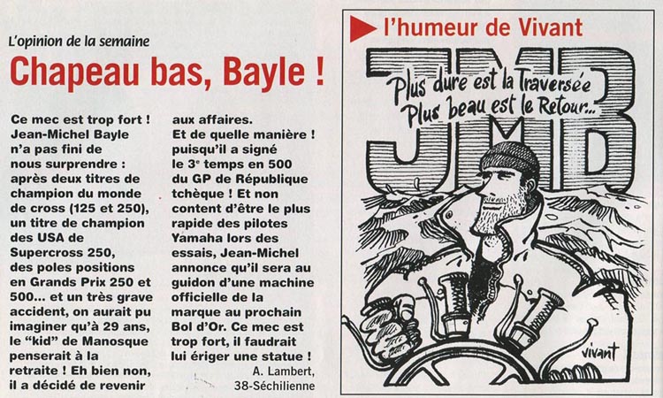 L''hommage d'un lecteur à Jean-Michel Bayle