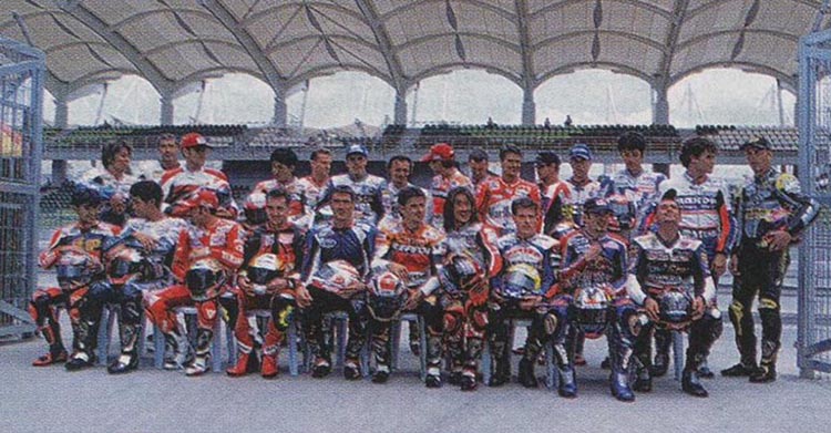 La photo de tous les pilotes 500 pour cette saison 1999