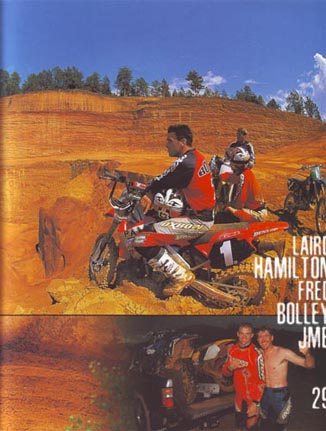 JMB, Fredérique  Bolley et Laird Hamilton en Moto cross