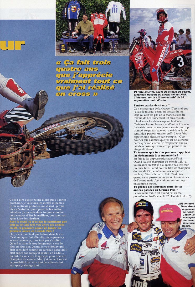 La page n°2 de l'interview de JMB donnée dans le MC N°176 de Janvier 2000