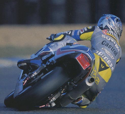 Jean-Michel sur la Suzuki