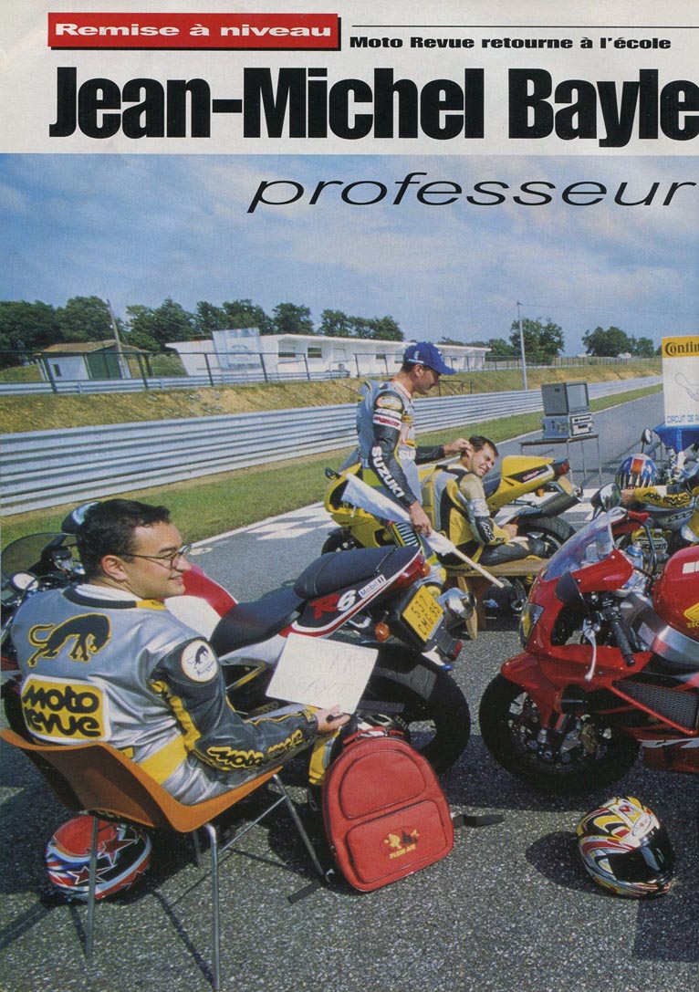 JMB est professeur pour le team Moto Revue