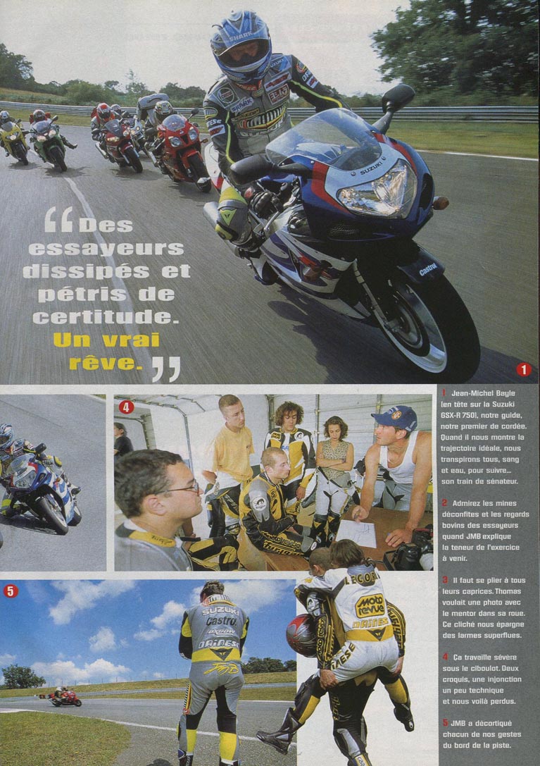 JMB est professeur pour le team Moto Revue
