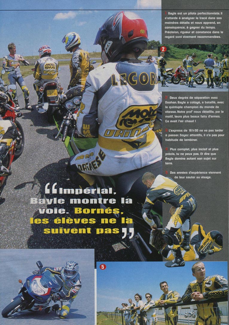 JMB est professeur pour le team Moto Revue