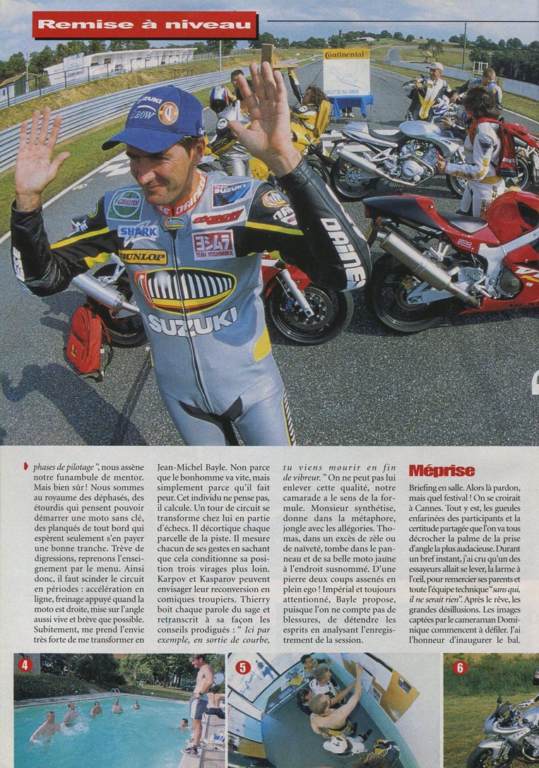 JMB est professeur pour le team Moto Revue