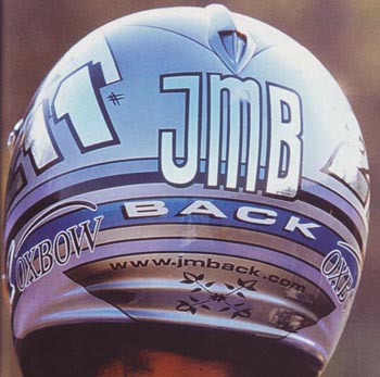 Le casque fait spécialement pour le come back de JMB au motocross