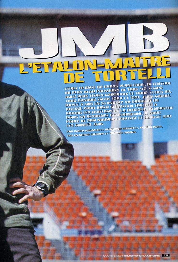 La page 79 du Moto Crampons de Mars 2001 où Jean-Michel nous parle de sa nouvelle fonction 