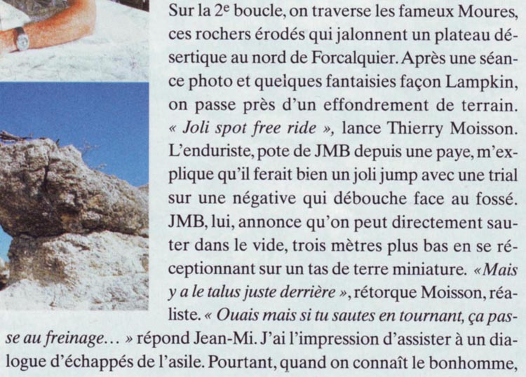 Le magazine Bike consacre un petit article à Jena-Michel Bayle, page 5