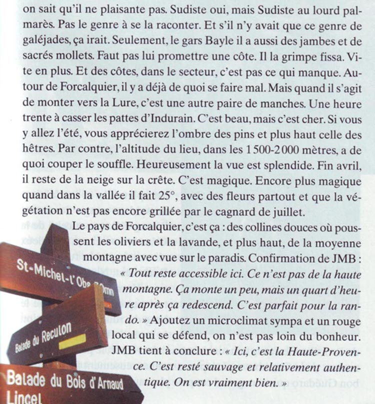 Le magazine Bike consacre un petit article à Jena-Michel Bayle, page 6