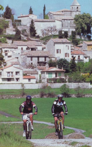 JMB lors de la randonnée VTT